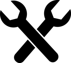 Garage Wrenches Tracing Svg Vector, Free Vectors File